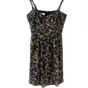 Suzi Chin for Maggie Boutique Ruched Bodice Floral Dress 👗 | Size 8